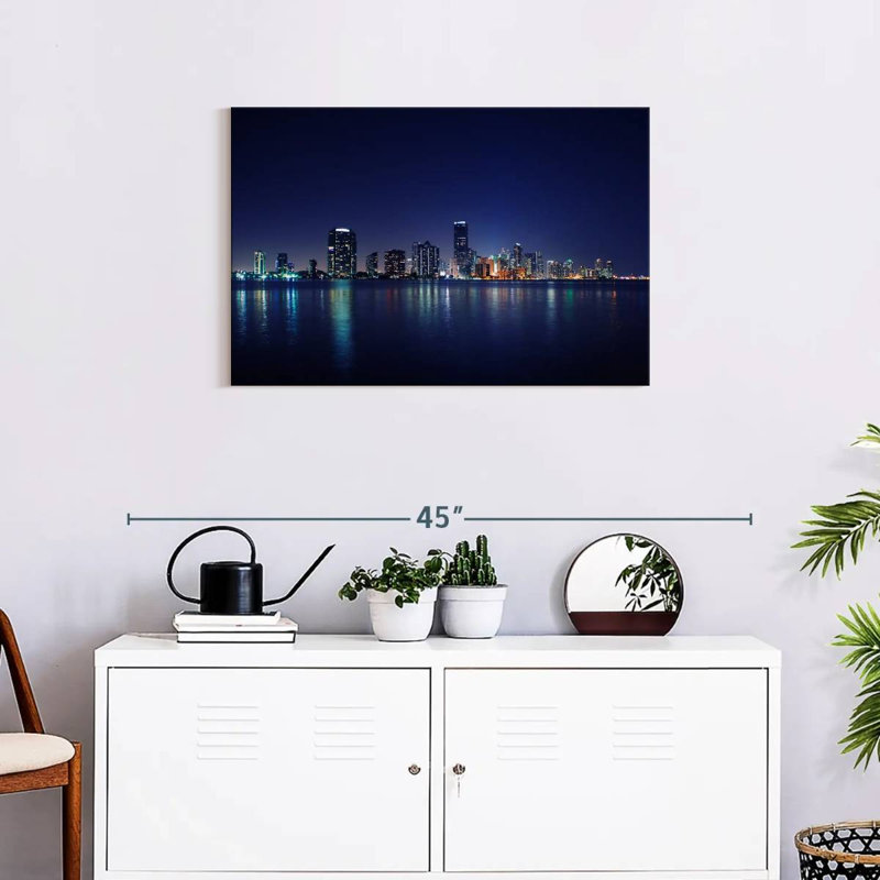 Nuit à l'horizon de Sirci à Miami, H 20 po x l 30 po
