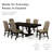 Thorin Wood 7-Piece Dining Table Set