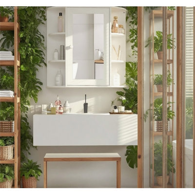 Armoire à pharmacie de salle de bain avec miroir