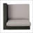 SANTA ROSA Right Armchair With Grey Upholstery And Durable Aluminum Frame For Modern Comfort And Style-602875769