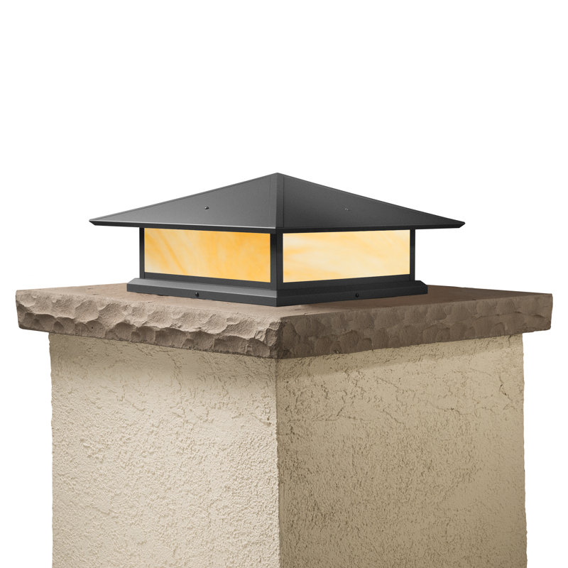 Luminaire suspendu à 1 lumière Abston, Miel, Noir texturé, H 6,75 po x l 12 po x P 12 po