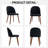 Linen Upholstered Side Chair with Solid Wood Legs (Set of 4)-1282730315