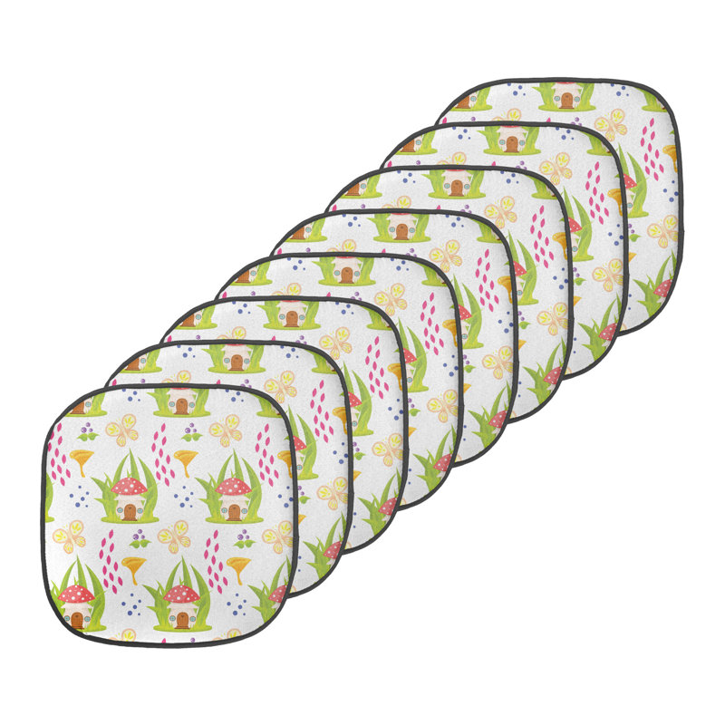 Coussin de siège d'extérieur Spring, Vert / rouge fantaisie