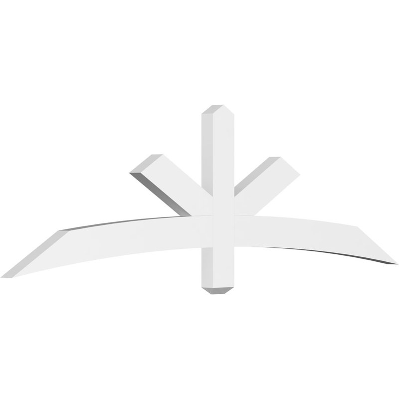 Support de pignon Alberta Alberta, H 21 po x l 72 po (pas 7/12), P 4 po x F 6 po, PVC