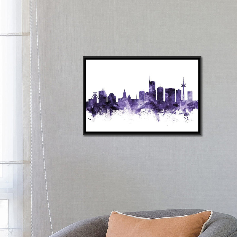 « essen, germany horizon » par michael tompsett, reproduction d’impression sur toile tendue, H 18 po x l 26 po x P 1,5 po