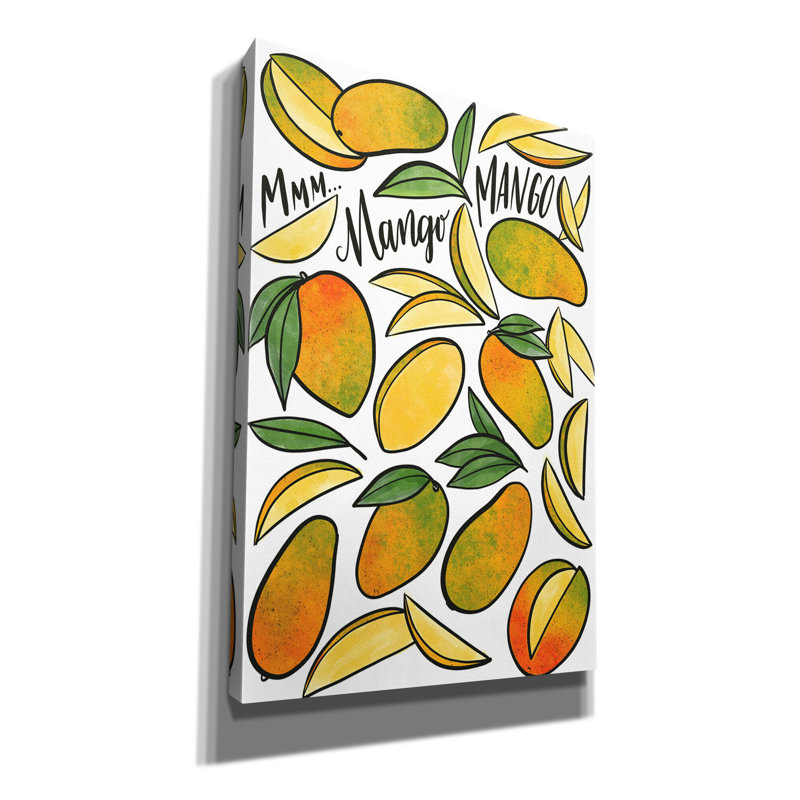 Toile épique «Mangoes» par Elizabeth Caldwell, 40 po x 60 po, H 60 po x l 40 po