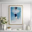 Caucasian Woman Swimming Underwater Giclee Print by Getty Images