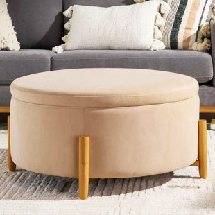 Round Storage Ottoman