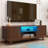Chapne LED TV Stand Media Entertainment Center Table with 2 Cabinets and Adjustable Shelf-1651369927
