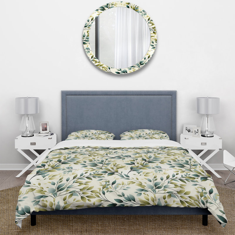 Literie maféo, Housse de couette pour grand lit et 2 taies décor