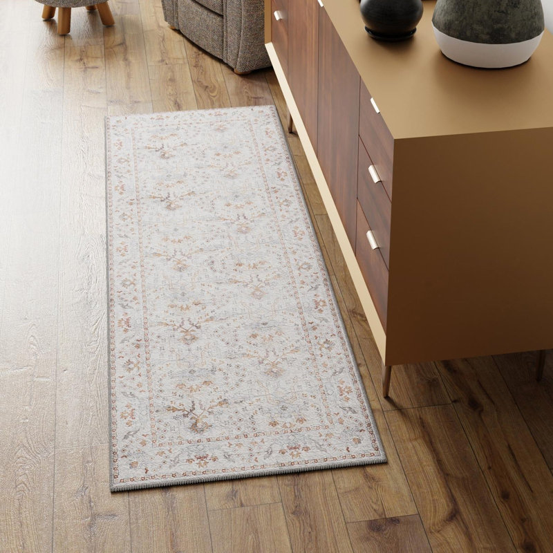 Bungalow Rose Dinah Timeless Rug, Tapis de couloir 2 pi x 5 pi 1 po