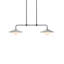Luminaire suspendu double pour l'extérieur deux
