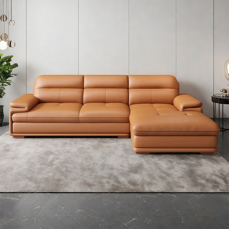 Canapé droit moderne nordique, H 35,43 po x l 112,2 po x P 67 po, 3