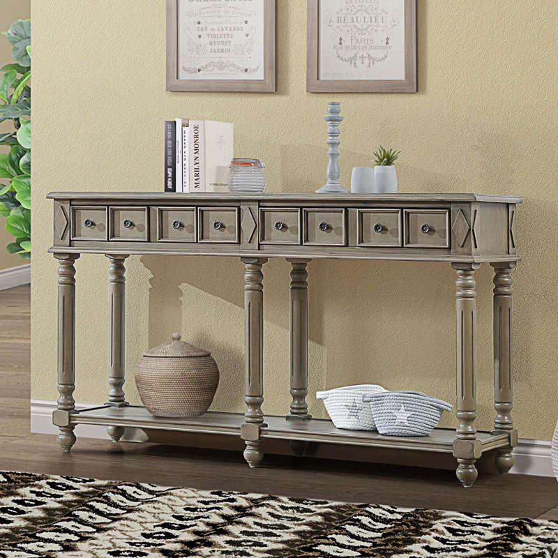 Kulick 58'' Console Table, Rustic Brown