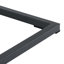 C Type Single Layer MDF Iron Rectangle Brown Triamine Side Table-1629393422-1629393416