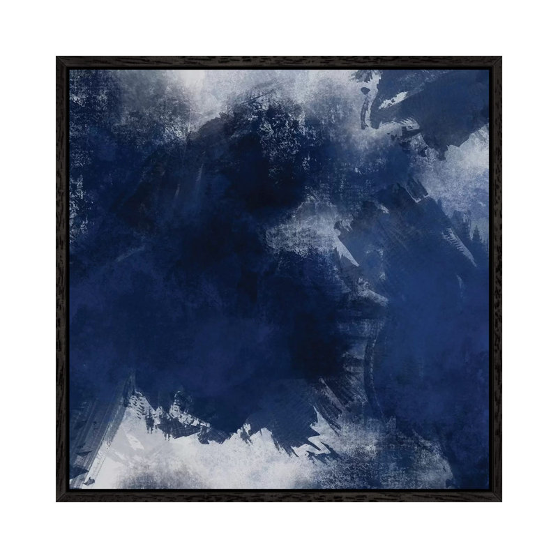 Super Splash I by Marcus Prime - Painting on Canvas, 93.98cm H x 93.98cm W x 3.81cm D, Black Framed