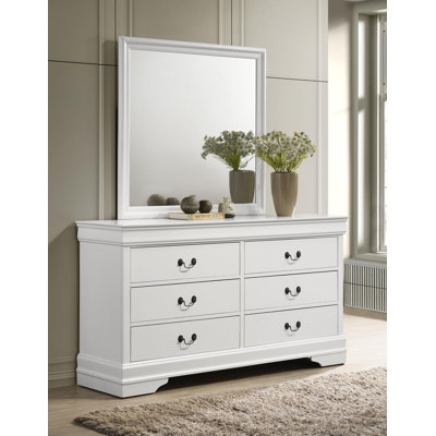 6-Drawer Dresser With Mirror 