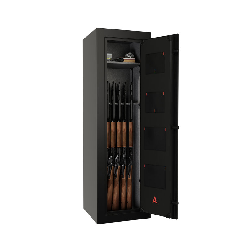 Black Fireproof Digital Gun Safe with Dual Lock System