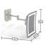 Miroir mural lumineux sans cadre Ekta-1452640465