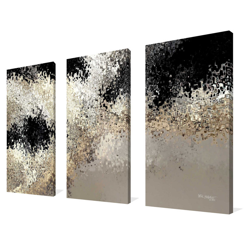 Traversé. John John par Mark Lawrence - ensemble de 3 impressions sur toile tendue, H 24 po x l 36 po x P 0,75 po