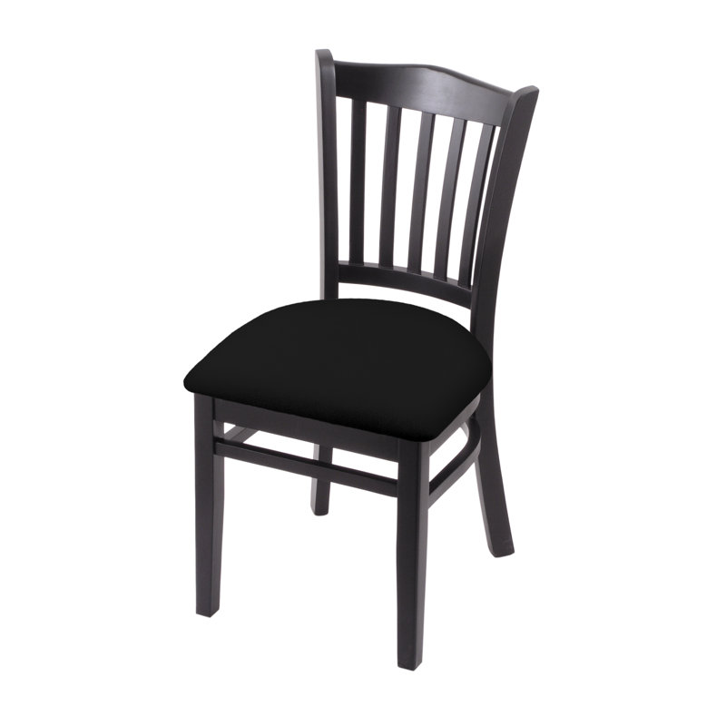 Chaise d'appoint Windsor, Noir, Vinyle noir