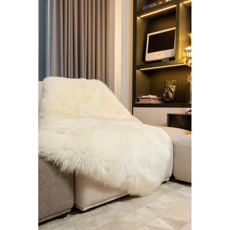 Tapis naturel en peau de mouton Urho, 2,5 x 60 x 36