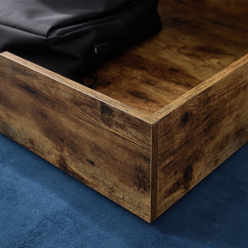 The Storage MAX - Rangement en bois avec roulettes, Bois Chaud