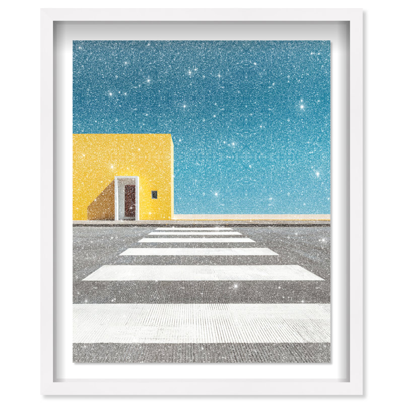Hue Crossing I Shadowbox Architecture Print by Oliver Gal, Black Frame, 16 x 20, 31.5"H x 25.5"W, White Shadowbox