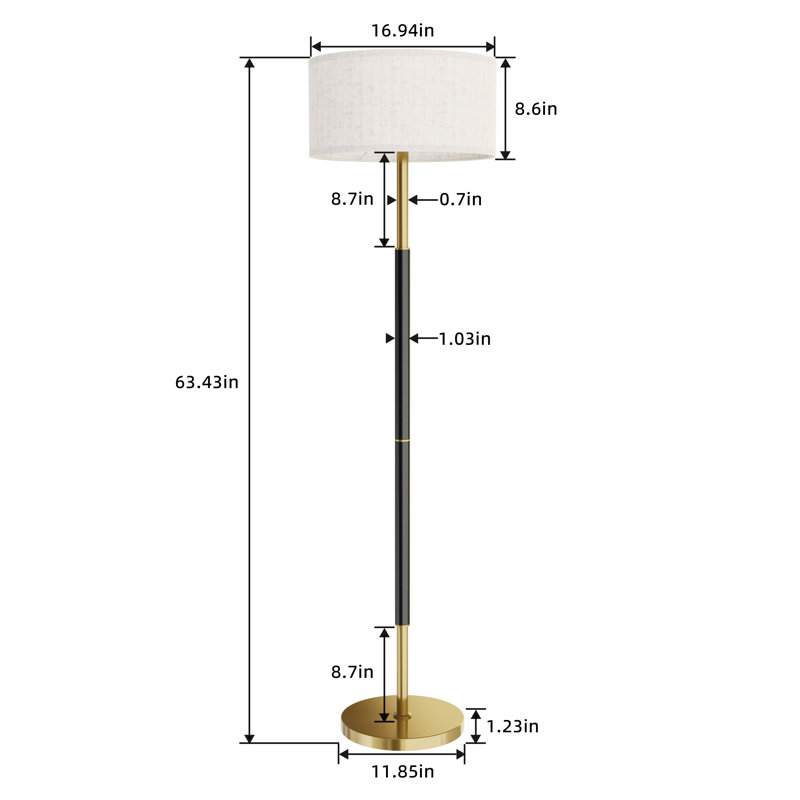 Traditional Rhoads With Remote And Bulb Included, Beige