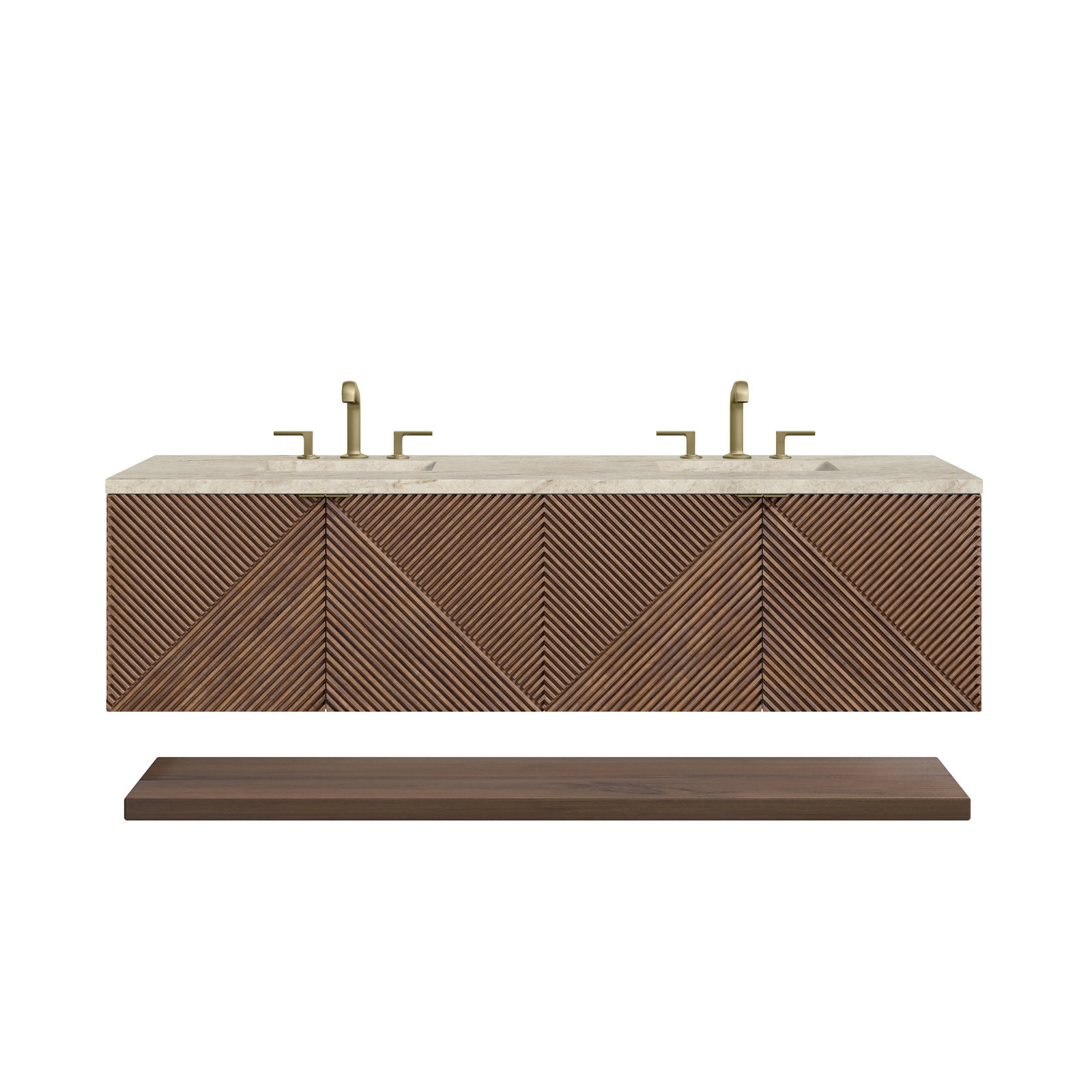 Marcello 72'' Double Bathroom Vanity, Tajnar Eclos, 8" Widespread