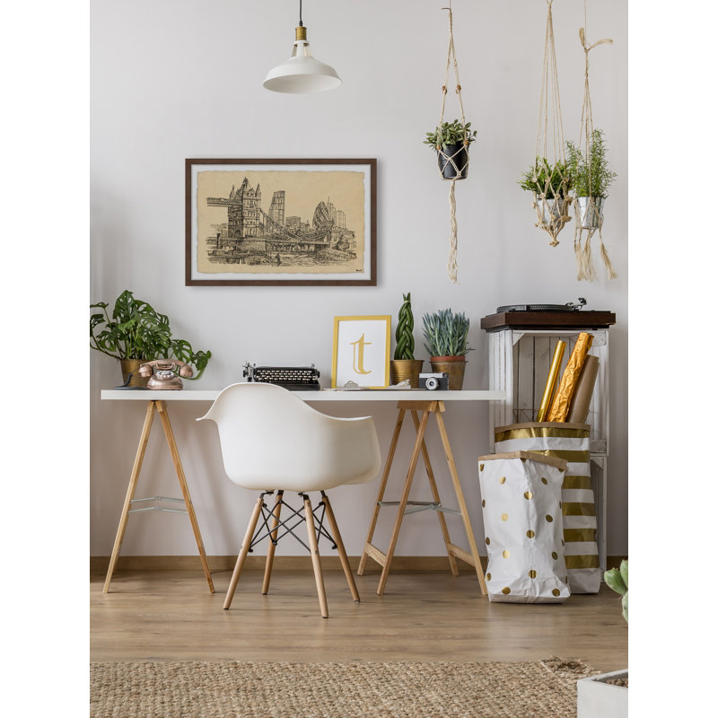 London Cityscape - Single Picture Frame Print, 20cm H x 30cm W x 3.81cm D