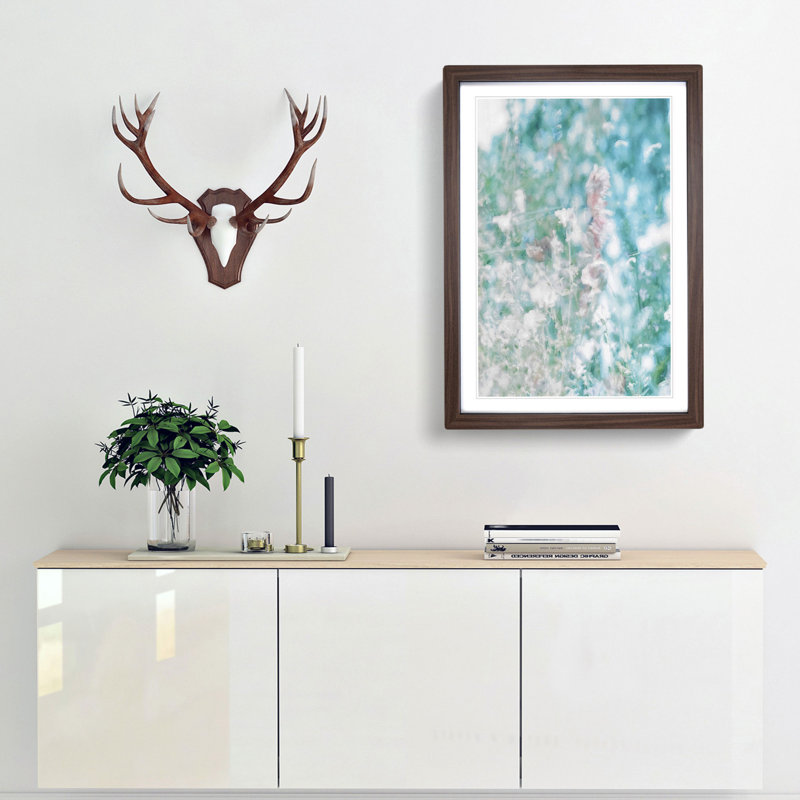Wild Flower in Abstract - Framed Print, Walnut, 76cm H x 50cm W x 2cm D