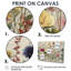 Délicat mur de fleurs sauvages - impressions sur toile de fleurs sauvages, art floral rose-834242559-834242558