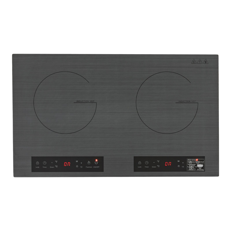 Plaque chauffante électrique à double induction OUKANING 2600W avec fonction de minuterie 