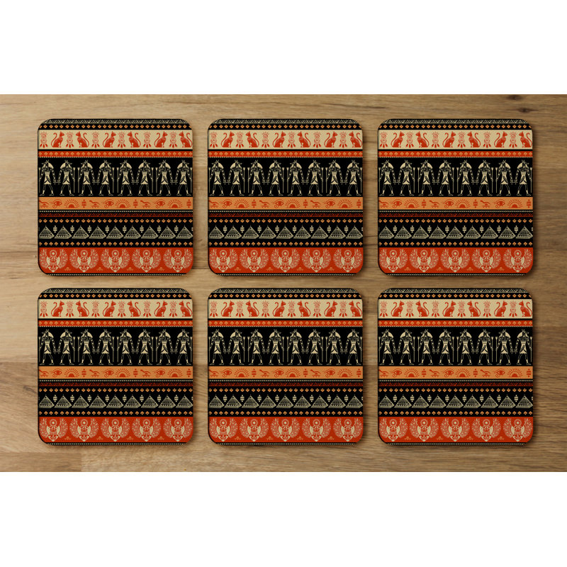 Square 6 Piece Coaster Set
