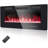 Recessed&Wall Mounted Electric Fireplace,750W/1500W,Remote Control With Timer, Adjustable Flame-444914286