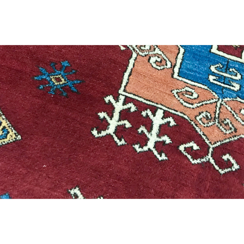 Tapis rouge noué à la main de haute qualité