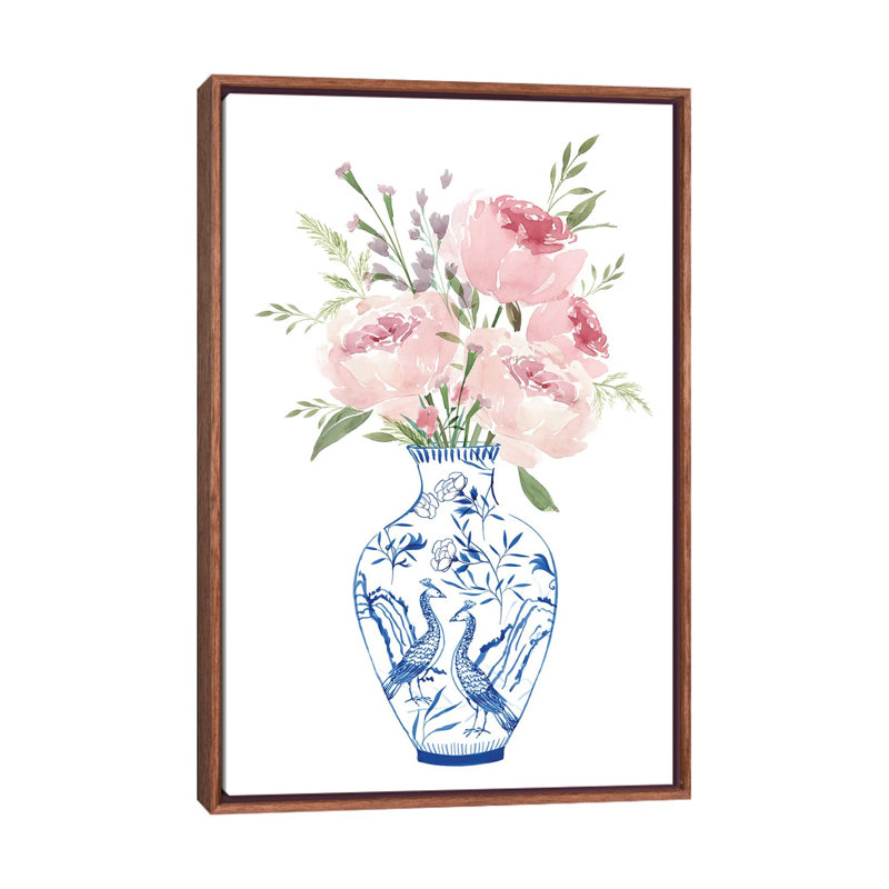 «Ever Thine» par Isabelle Z - reproduction d'art, H 26 po x l 18 po x 1,5 po, Toile avec cadre en bois brun classique