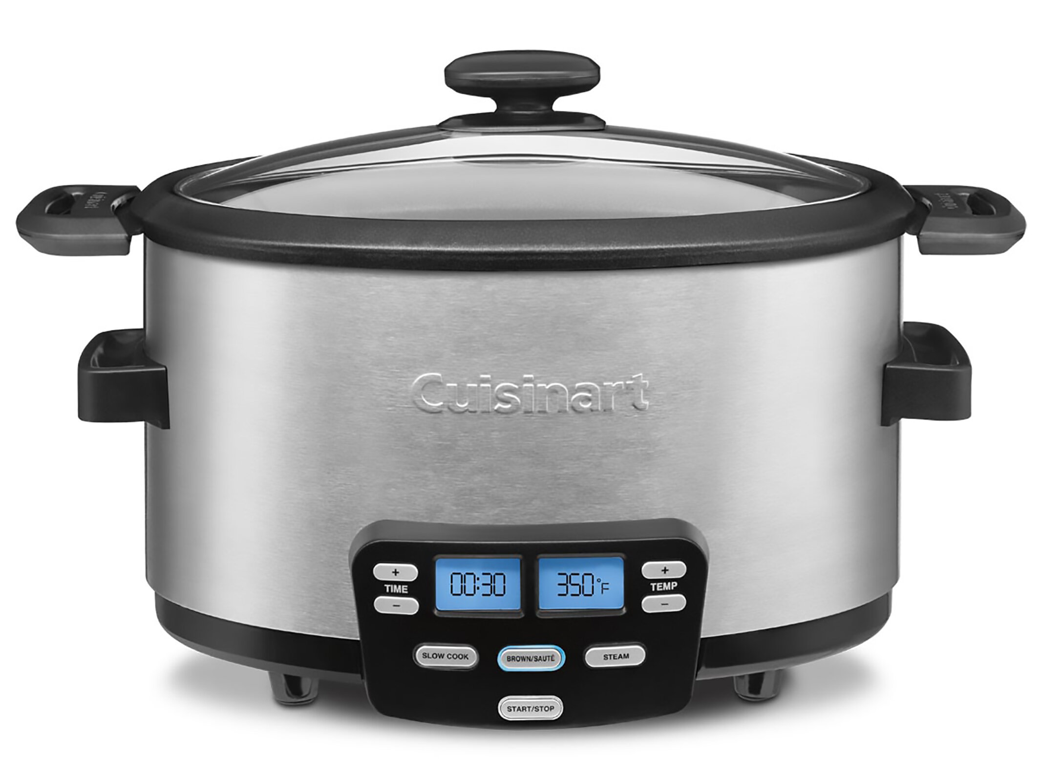 Cuisinart MSC-400 3-In-1 Cook Central 4-Quart Multi-Cooker: Slow Cooker,  Brown/Saute, Steamer, Silver