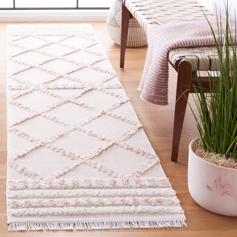 Tapis géométrique Abisoye Performance, Tapis de couloir 2 pi x 9 pi