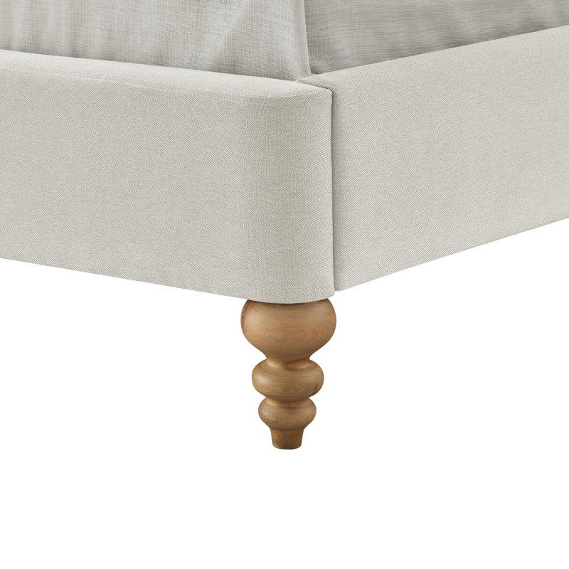 Lit plateforme Elegance Jubilee, Simple, Blanc crème
