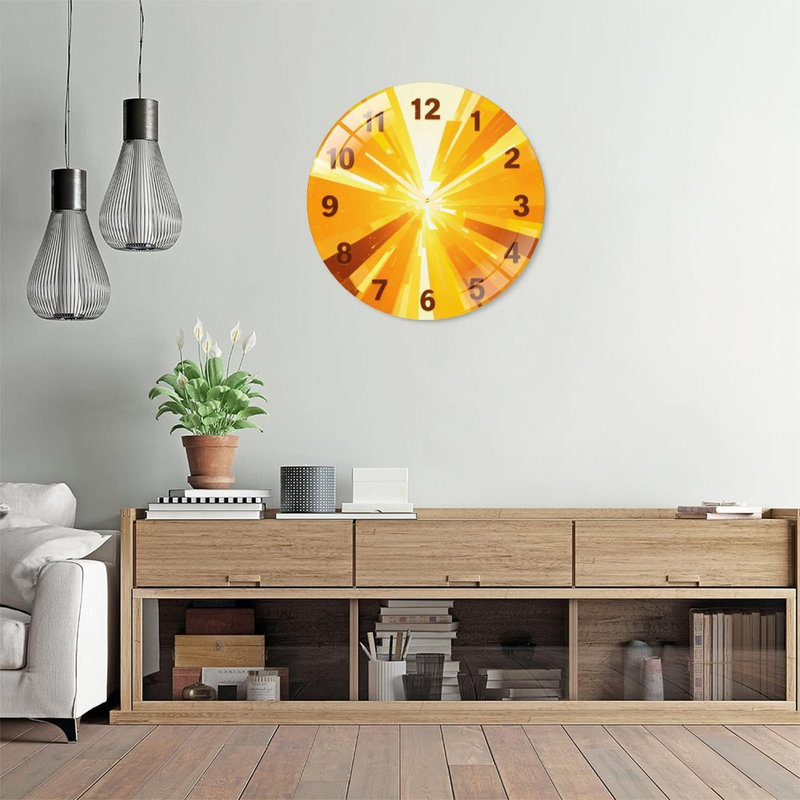 Sunburst - Horloge murale 24 po