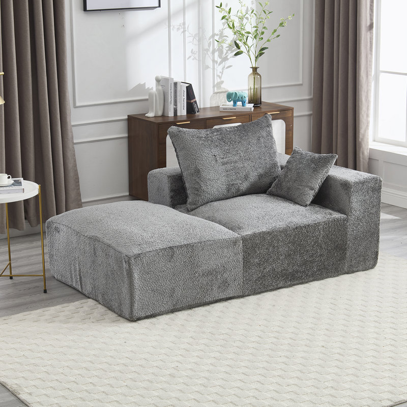 Canapé Boucle 67,72 "l, Gris chenille