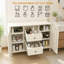Buffet de rangement autoportant de 40,16 pouces avec 4 tiroirs, 2 portes et tablettes réglables pour une organisation polyvalente