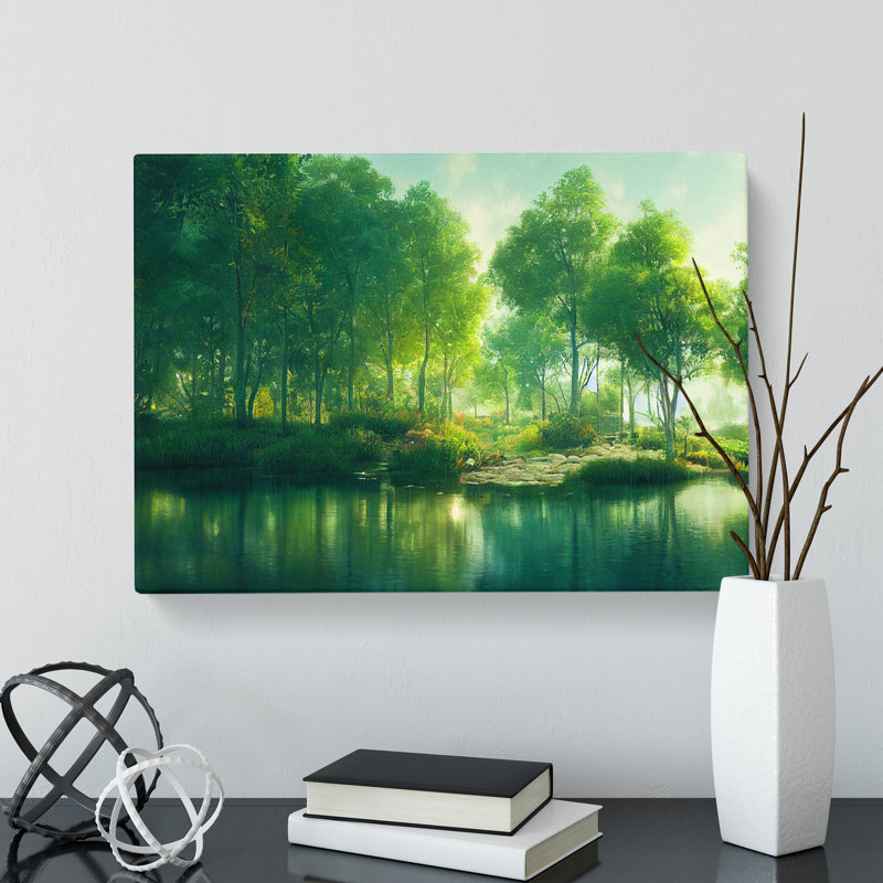 Fantastic Pond - Wrapped Canvas Print, 35cm H x 50cm W x 3cm D