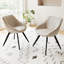 Ensemble de table basse moderne et 2 chaises de salle à manger en polyuréthane avec un design rayé en anneau, un espace de rangement et des pieds en métal noir pour la cuisine et la maison