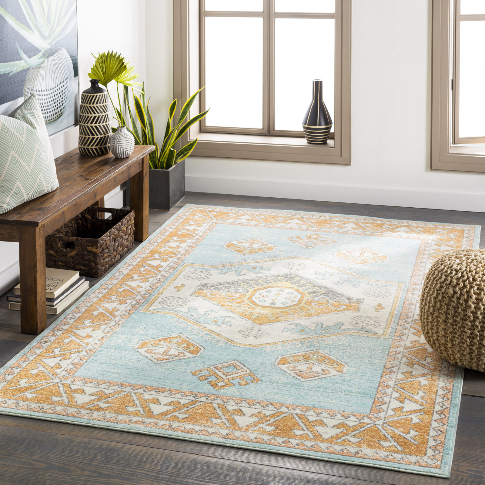 Epps Indoor/Outdoor Rug, Rectangle 5'3" x 7'3"