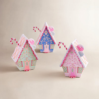 Rainbow Gingerbread House Decor