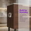 Meuble-lavabo autoportant ou mural avec lavabo intégré en céramique