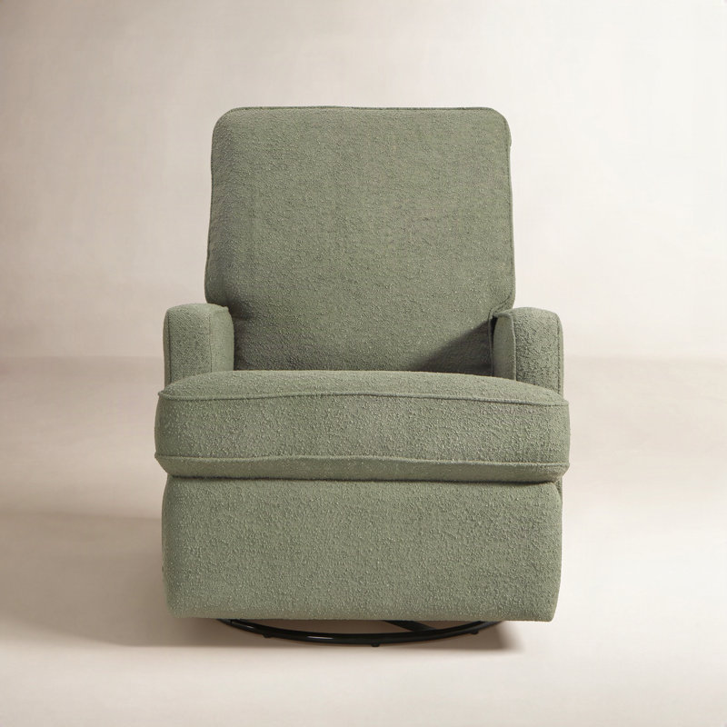 Tucker Swivel Reclining Glider, Sage Boucle